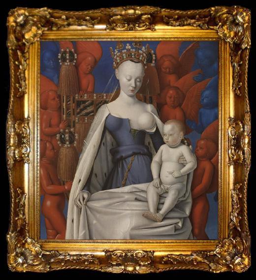 framed  Jean Fouquet Madonna and Chile (mk08), ta009-2